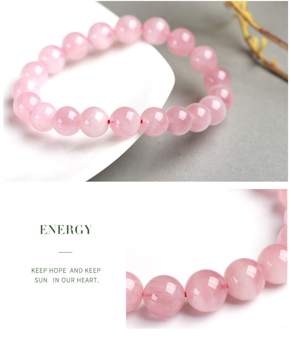 MADAGASCAR ROSE QUARTZ BRACELET - URBAN VAYA