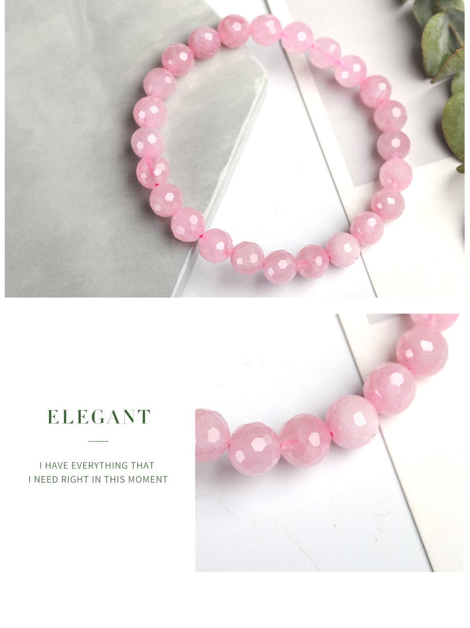 MADAGASCAR ROSE QUARTZ BRACELET - URBAN VAYA