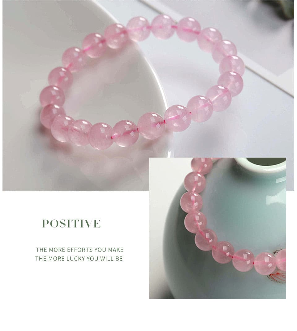 MADAGASCAR ROSE QUARTZ BRACELET - URBAN VAYA