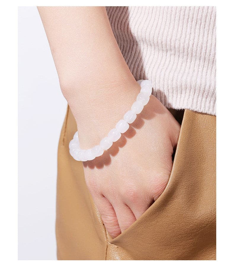 WHITE JADE BRACELET - URBAN VAYA